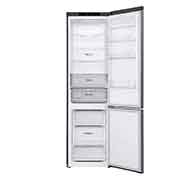 LG Külmik  | 2.03m | 384L | Hõbedane |  C klass | DoorCooling | Total No Frost | GBP62MCNCC1, Front all door open without food view, GBP62MCNCC1, thumbnail 3