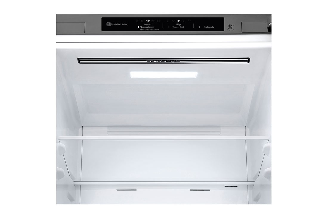 LG Külmik  | 1.86m | 344L | Hõbedane |  D klass | DoorCooling | Total No Frost | GBV3100DPY, top open with light led, GBV3100DPY, thumbnail 5