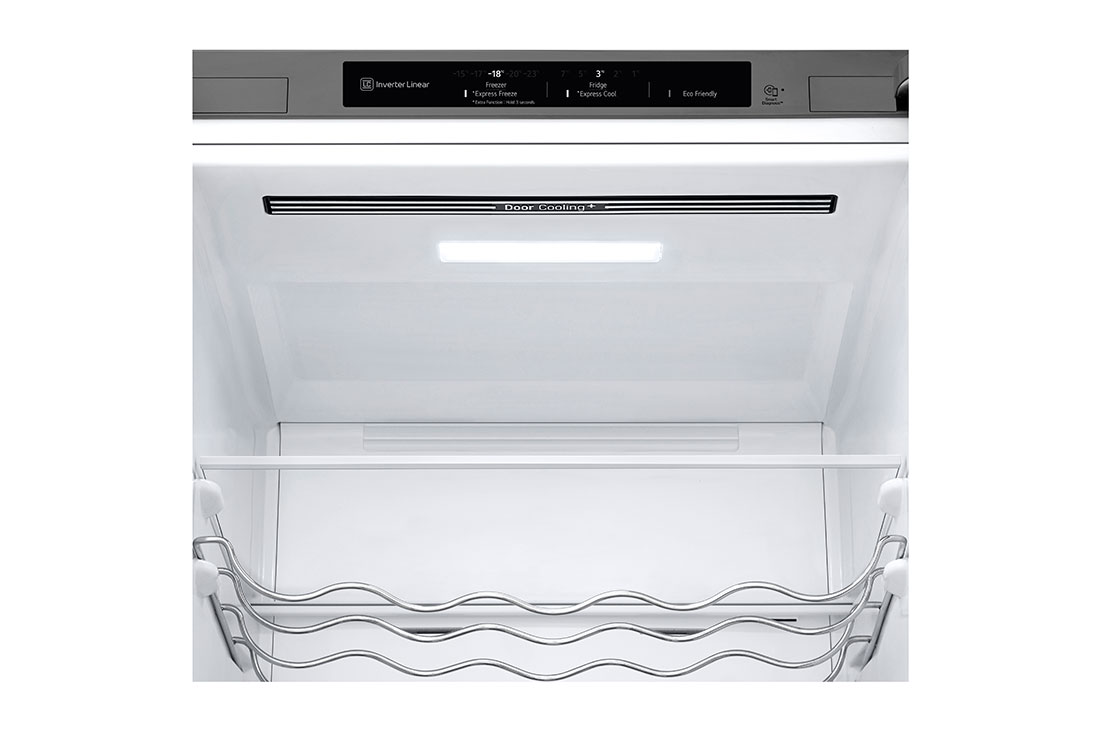 LG külmik sügavkülmikuga põhjas | 2.03m | 387L | Hõbedane | D klass | Fresh Converter™ | Veiniriiul, display view, GBV3200DPY, thumbnail 6
