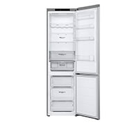 LG külmik sügavkülmikuga põhjas | 2.03m | 387L | Hõbedane | D klass | Fresh Converter™ | Veiniriiul, front view without food door open , GBV3200DPY, thumbnail 3
