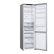 LG külmik sügavkülmikuga põhjas | 2.03m | 387L | Hõbedane | D klass | Fresh Converter™ | Veiniriiul, left view without food door opened , GBV3200DPY, thumbnail 12