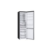 LG Külmik  | 2.03m | 387L | Must | D klass | DoorCooling | Total No Frost | GBV5240DEP, Left side view open door without food , GBV5240DEP, thumbnail 6