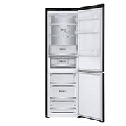 LG Külmik&nbsp; | 1.86m | 344L | Must | C&nbsp;klass | DoorCooling | Total No Frost | GBV7180CEV, front door open view, GBV7180CEV, thumbnail 3