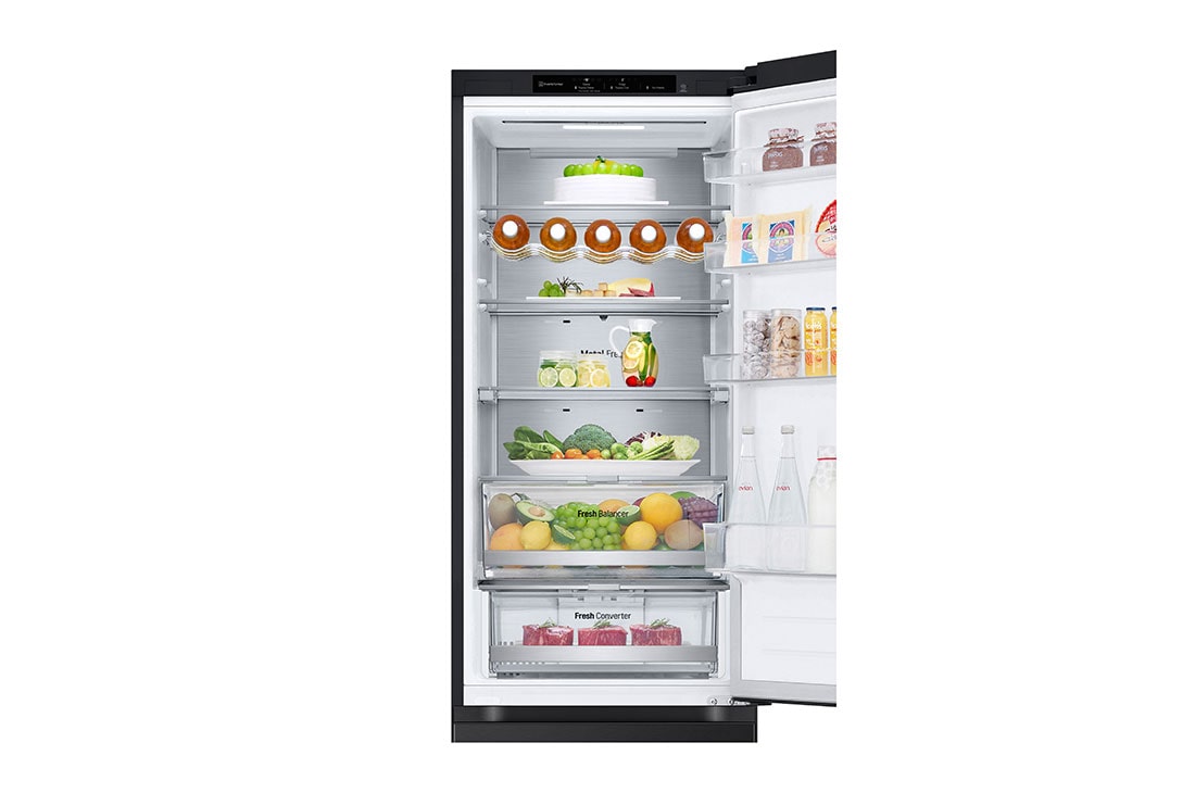 LG Külmik  | 2.03m | 387L | Must |  C klass | DoorCooling | Total No Frost | GBV7280CEV, Duct with food, GBV7280CEV, thumbnail 8