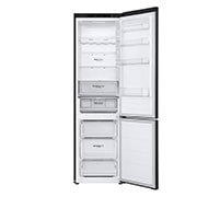 LG külmik sügavkülmikuga põhjas | 2.03m | 387L | Must | C klass | DoorCooling+™ | Fresh Converter™, Front door open without food, GBV5240CEP, thumbnail 3