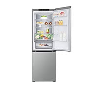 LG külmik sügavkülmikuga põhjas | 1.86m | 344L | Hõbedane | D klass | DoorCooling+™ | Fresh Converter™, top door open with food, GBV5140DPY, thumbnail 12