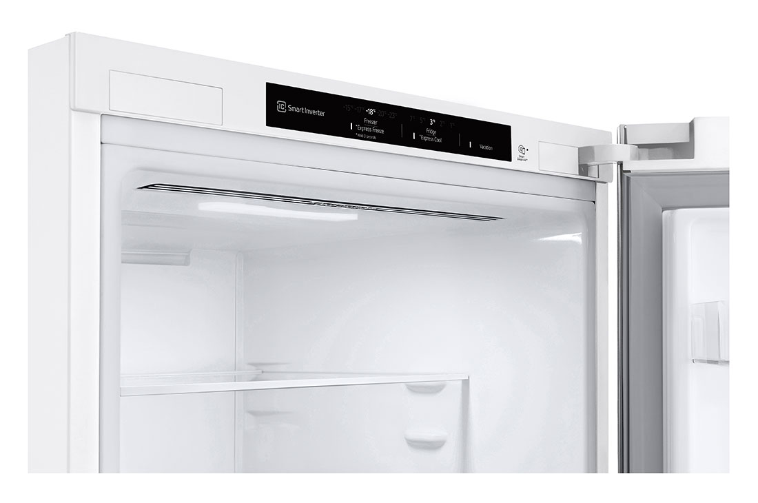 LG Külmik  | 1.86m | 344L | Valge |  D klass | DoorCooling | Total No Frost | GBV3100DSW, Duct view with food , GBV3100DSW, thumbnail 9