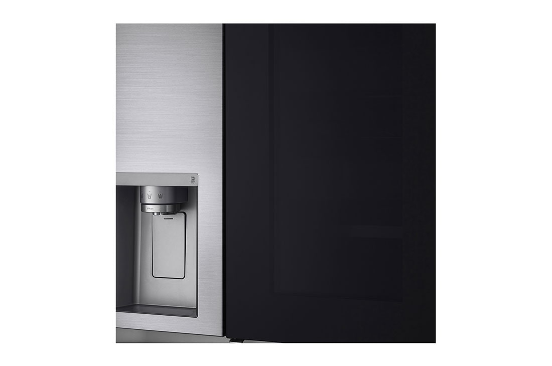 LG multi door külmik | InstaView Door-in-Door | 635L | kõrgus 1.79m | laius 91.3cm | Hõbedane | E energiaklass | WiFi | DoorCooling | Total No Frost | GSXV91PZAE, dispencer front view , GSXV91PZAE, thumbnail 12