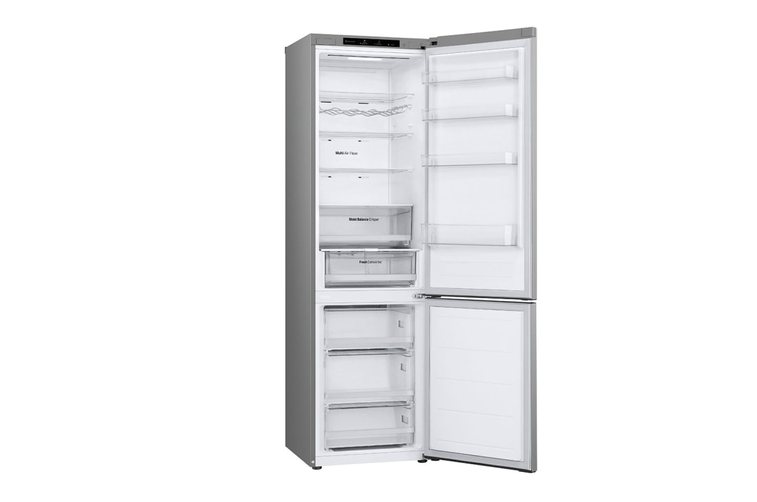 LG Külmik&nbsp; | 2.03m | 387L | Hõbedane | C&nbsp;klass | DoorCooling | Total No Frost | GBV3200CPY, Front door open view without food, GBV3200CPY, thumbnail 10