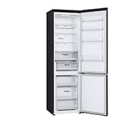 LG Külmik&nbsp; | 2.03m | 387L | Must | &nbsp;D&nbsp;klass | DoorCooling | Total No Frost | GBV3200DEP, right side view with door open, GBV3200DEP, thumbnail 12