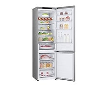 LG Külmik  | 2.03m | 387L | Hõbedane | D klass | DoorCooling | Total No Frost | GBV5240DPY, Left-Door-Open-With-Content, GBV5240DPY, thumbnail 11