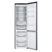 LG Külmik  | 2.03m | 387L | Must |  B klass | DoorCooling | Total No Frost | GBV7280BEV, front view with door open, GBV7280BEV, thumbnail 3