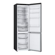 LG Külmik  | 2.03m | 387L | Must |  B klass | DoorCooling | Total No Frost | GBV7280BEV, right side view with door open, GBV7280BEV, thumbnail 12