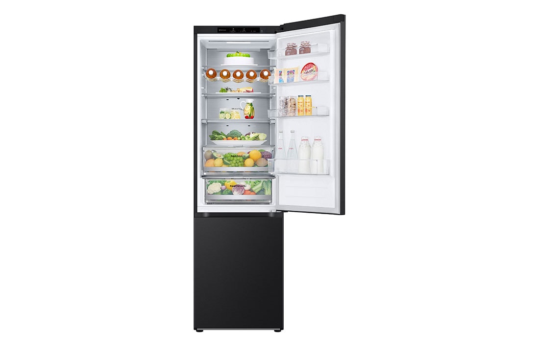 LG külmik sügavkülmikuga põhjas | 2.03m | 387L | Must | D klass | DoorCooling+™ | Fresh Converter™, Front all open , GBV7280DEV, thumbnail 4