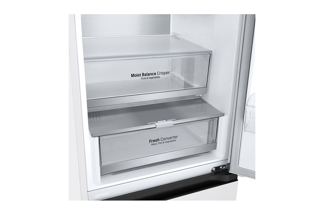 LG külmik sügavkülmikuga põhjas | 1.86m | 344L | Valge | D klass | DoorCooling+™ | Fresh Converter™, GBV5140DSW, GBV5140DSW, thumbnail 6