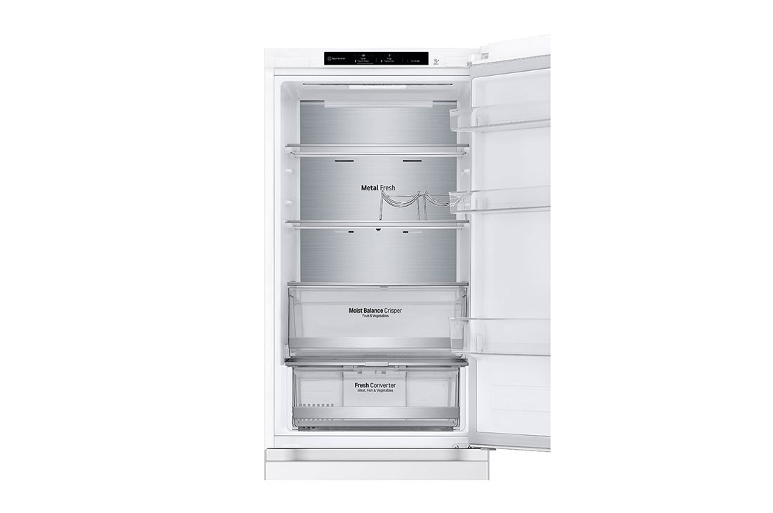 LG külmik sügavkülmikuga põhjas | 1.86m | 344L | Valge | D klass | DoorCooling+™ | Fresh Converter™, GBV5140DSW, GBV5140DSW, thumbnail 8