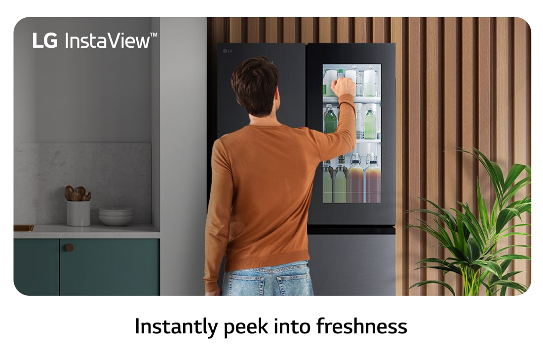 LG multi door külmik | InstaView | 638L | kõrgus 1.79m | laius 91.3cm | Must | E energiaklass | WiFi | DoorCooling | Total No Frost | GMG960EVJE, GMG960EVJE, GMG960EVJE, thumbnail 3