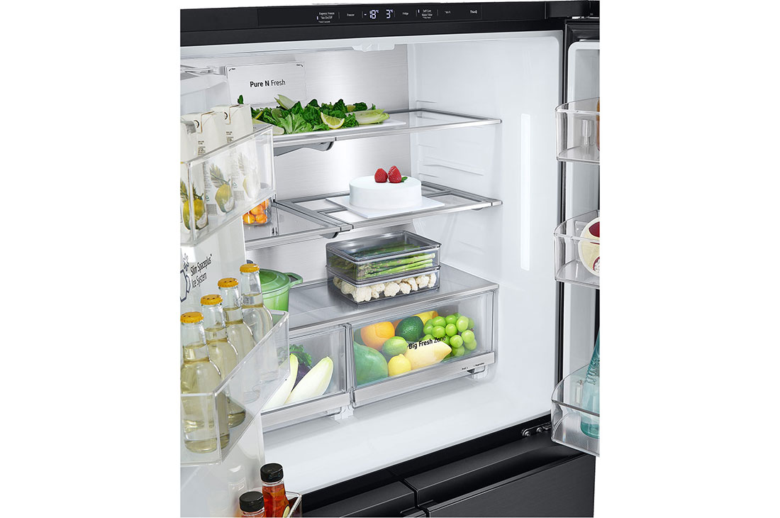 LG multi door külmik | InstaView | 638L | kõrgus 1.79m | laius 91.3cm | Must | E energiaklass | WiFi | DoorCooling | Total No Frost | GMG960EVJE, GMG960EVJE, GMG960EVJE, thumbnail 8