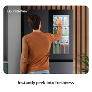 LG multi door külmik | InstaView | 638L | kõrgus 1.79m | laius 91.3cm | Must | E energiaklass | WiFi | DoorCooling | Total No Frost | GMG960EVJE, GMG960EVJE, GMG960EVJE, thumbnail 3