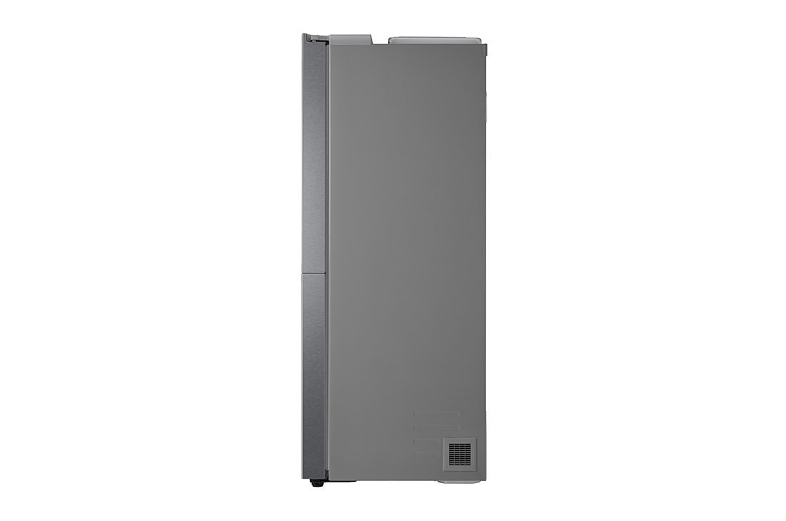 LG side by side külmik | 634L | kõrgus 1.79m | laius 91.3cm | Hõbedane | F energiaklass | WiFi | DoorCooling | Total No Frost | GSLV31MCXM, Side view, GSLV31MCXM, thumbnail 10