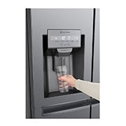 LG side by side külmik | 634L | kõrgus 1.79m | laius 91.3cm | Hõbedane | F energiaklass | WiFi | DoorCooling | Total No Frost | GSLV31MCXM, Detail view2, GSLV31MCXM, thumbnail 6