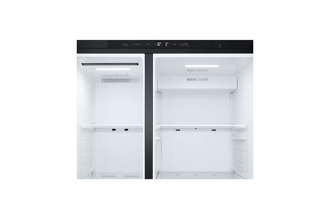 LG Side-by-Side külmikud | kõrgus 1.79m | laius 91.4cm | 661L | Must | E klass | Express Cool | Ice & Water Dispenser , i-micomi vaade, GSLC41EPPE, thumbnail 7