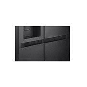 LG Side-by-Side külmikud | kõrgus 1.79m | laius 91.4cm | 661L | Must | E klass | Express Cool | Ice & Water Dispenser , eest paremalt avatud vaade, GSLC41EPPE, thumbnail 10