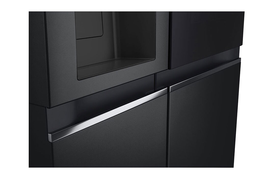 LG InstaView Side by side külgkülmik | 1.79m | 635L | Must | E-klass | Door Cooling| Fresh Balancer | GSGV81EPLL, dispencer front view , GSGV81EPLL, thumbnail 10