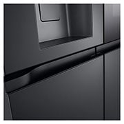 LG InstaView Side by side külgkülmik | 1.79m | 508L | Must | E-klass | DoorCooling | Pure N Fresh |, Handle Detail view, GMG861EPAE, thumbnail 9