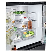 LG InstaView Side by side külgkülmik | 1.79m | 508L | Must | E-klass | DoorCooling | Pure N Fresh |, Drawer without food, GMG861EPAE, thumbnail 13