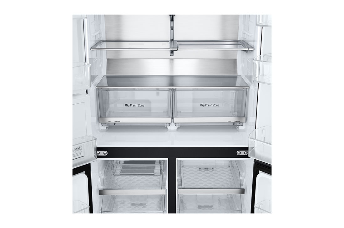 LG InstaView Side by Side külmkapp | 1.79m | 638L | Must | E class | DoorCooling⁺™  | UVnano™, top door open , GMG960EVEE, thumbnail 11