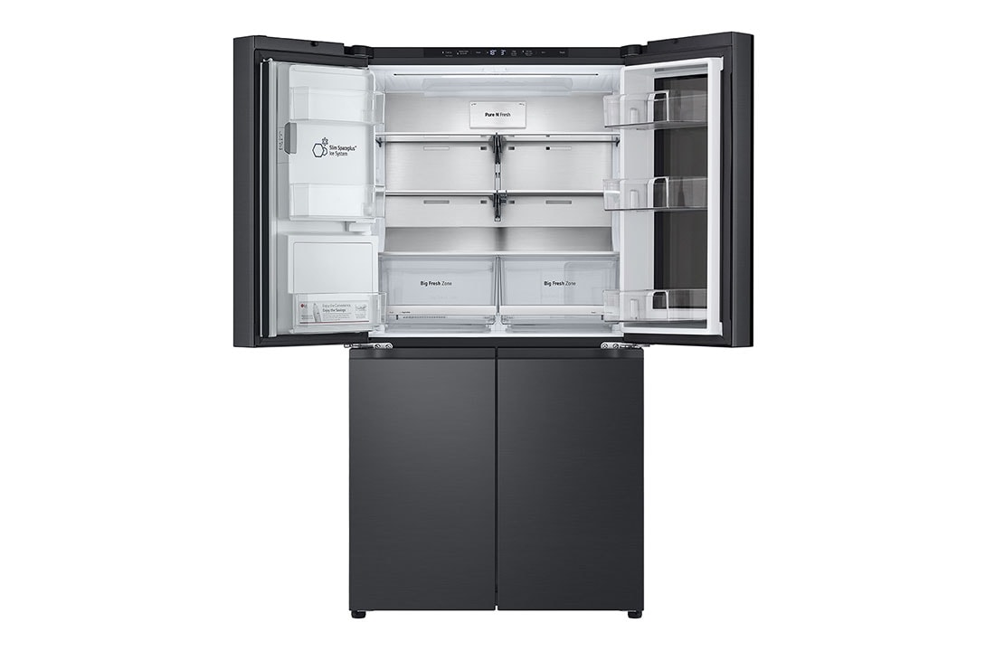 LG InstaView Side by Side külmkapp | 1.79m | 638L | Must | E class | DoorCooling⁺™  | UVnano™,  front open two  door, GMG960EVEE, thumbnail 6