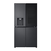 LG InstaView Side by Side külmkapp | 1.79m | 638L | Must | E class | DoorCooling⁺™  | UVnano™, front view, GMG960EVEE, thumbnail 1