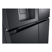 LG InstaView Side by Side külmkapp | 1.79m | 638L | Must | E class | DoorCooling⁺™  | UVnano™, handle view, GMG960EVEE, thumbnail 8