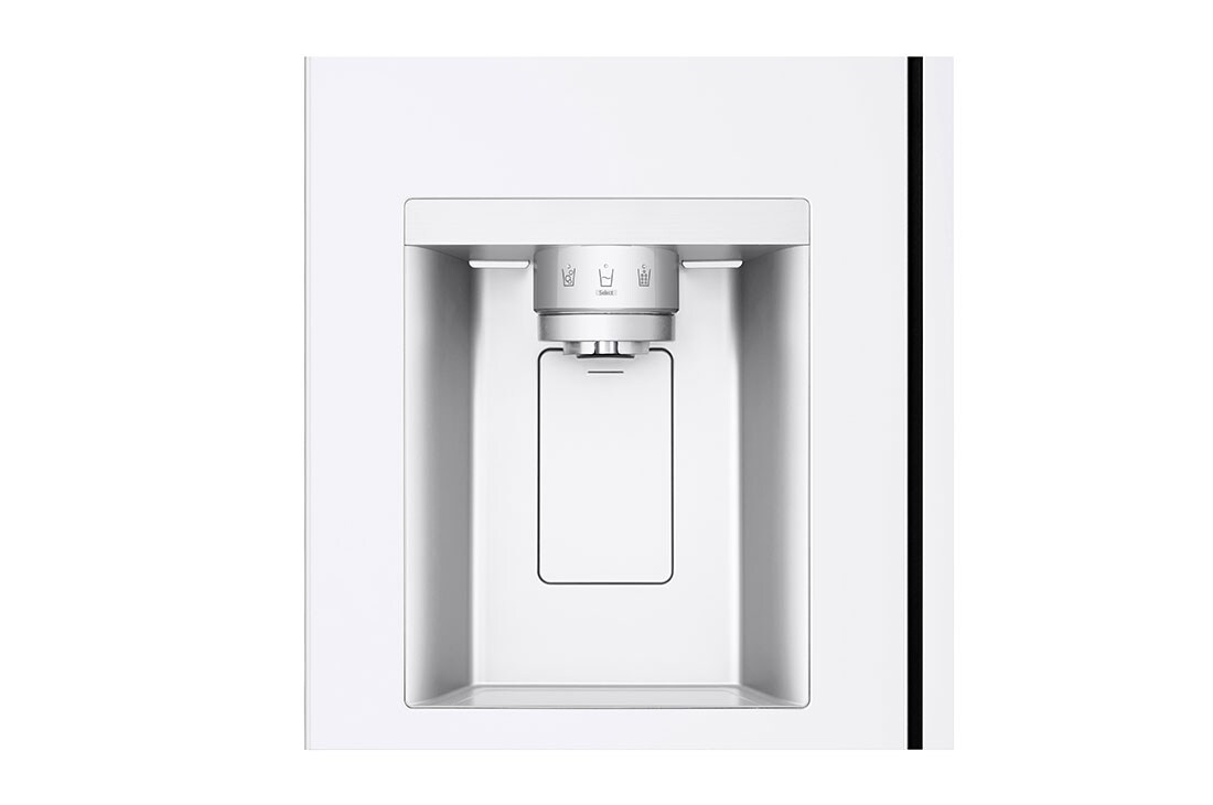 LG Side-by-Side külmikud | kõrgus 1.79m | laius 92.2cm | 638L | Valge | E klass | Express Cool , Parempoolne perspektiiv, GSLC40SWPE, thumbnail 11