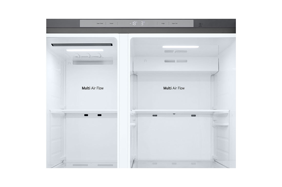 LG Side-by-Side külmikud | kõrgus 1.79m | laius 91.3cm | 664L | Hõbedane | E klass | Express Cool , ice tray, GSBC40PYPE, thumbnail 6