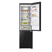 LG 334 L Bottom Freezer, must klaas, LinearCooling™, DoorCooling+ ™, FRESHConverter™, GBB72BM9CQ1, thumbnail 2