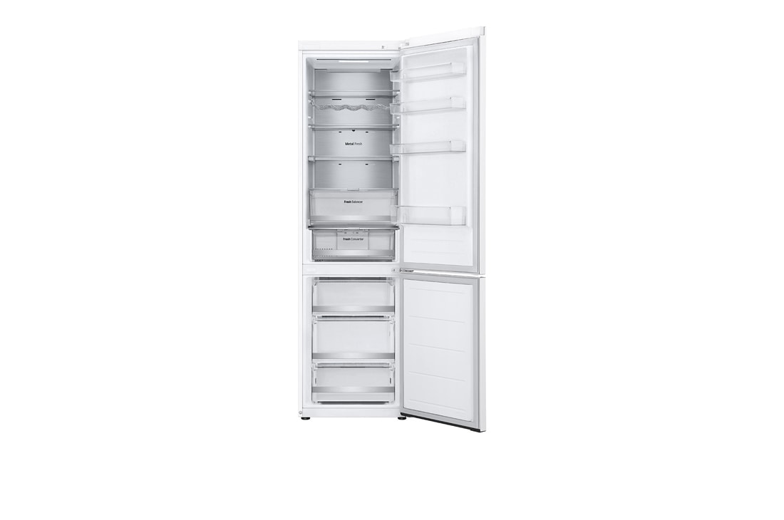 LG külmik sügavkülmikuga põhjas | 2.03m | 387L | Valge | E klass | DoorCooling+™ | Fresh Converter™, Eest avatud (toiduta, avatud uks), GBV7270ESW, thumbnail 2