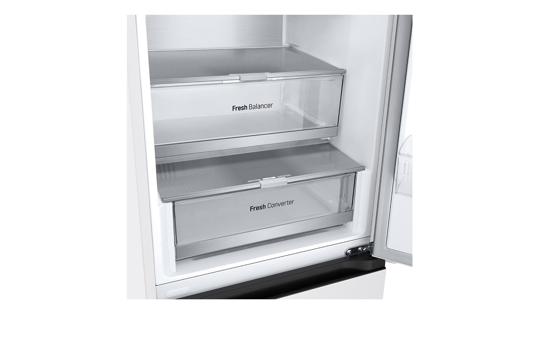 LG külmik sügavkülmikuga põhjas | 2.03m | 387L | Valge | E klass | DoorCooling+™ | Fresh Converter™, drawer, GBV7270ESW, thumbnail 5