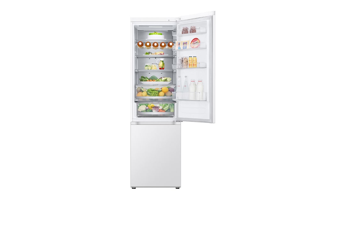 LG külmik sügavkülmikuga põhjas | 2.03m | 387L | Valge | E klass | DoorCooling+™ | Fresh Converter™, front top open, GBV7270ESW, thumbnail 13