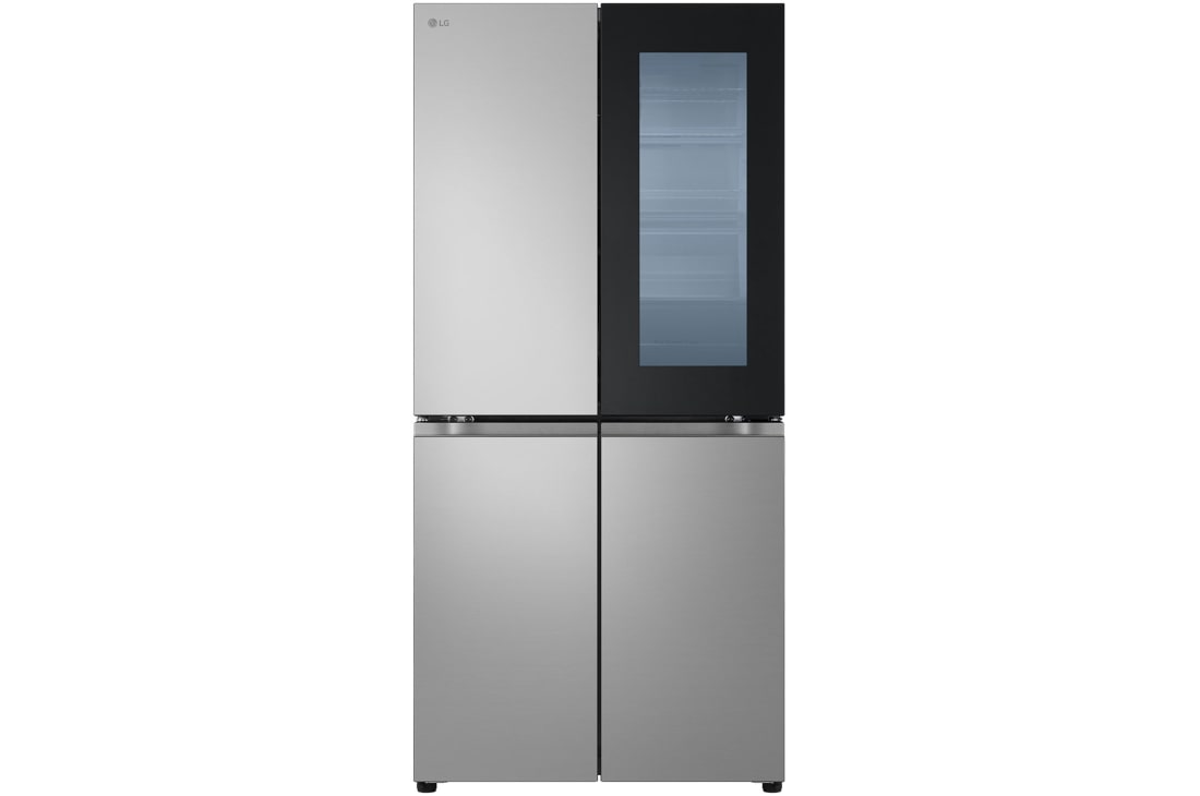 LG Multidoor külmikud | kõrgus 1.79m | laius 83.5cm | 530L | Must | E klass | InstaView™ , Eesvaade (InstaView sees), GMV860EPDE