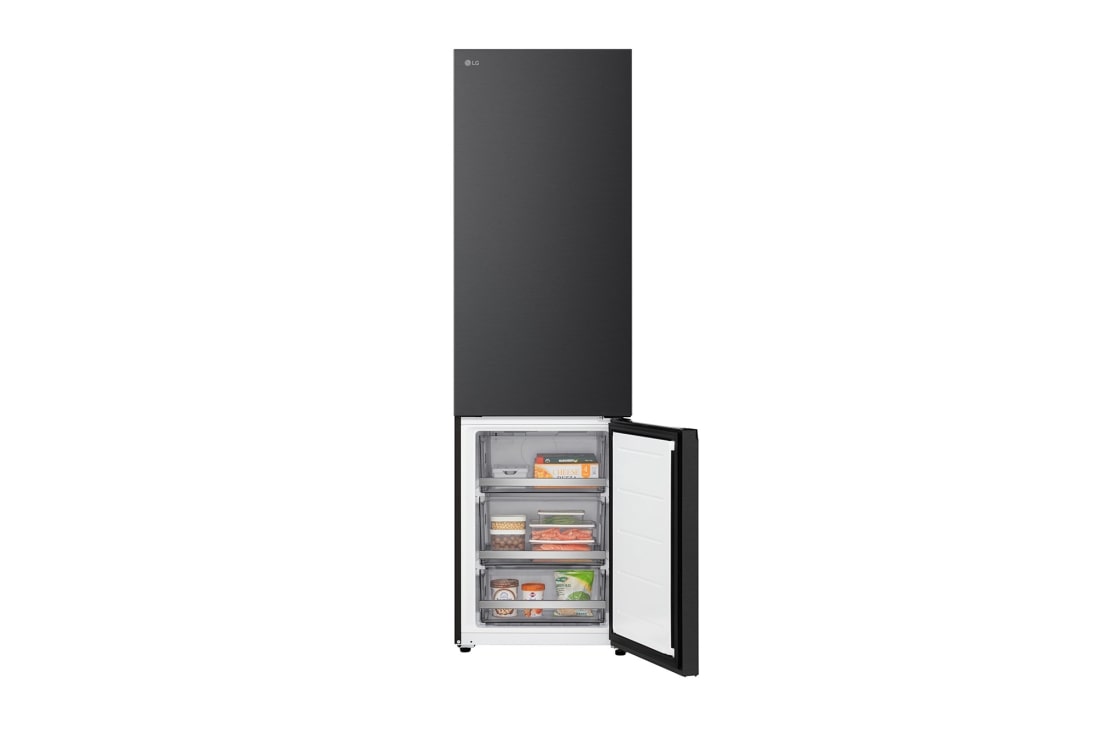 LG külmik sügavkülmikuga põhjas | 2.03m | 375L | Hõbedane | B klass | DoorCooling+™ | Fresh Converter+™, dooe open, GBBS726BPY, thumbnail 7