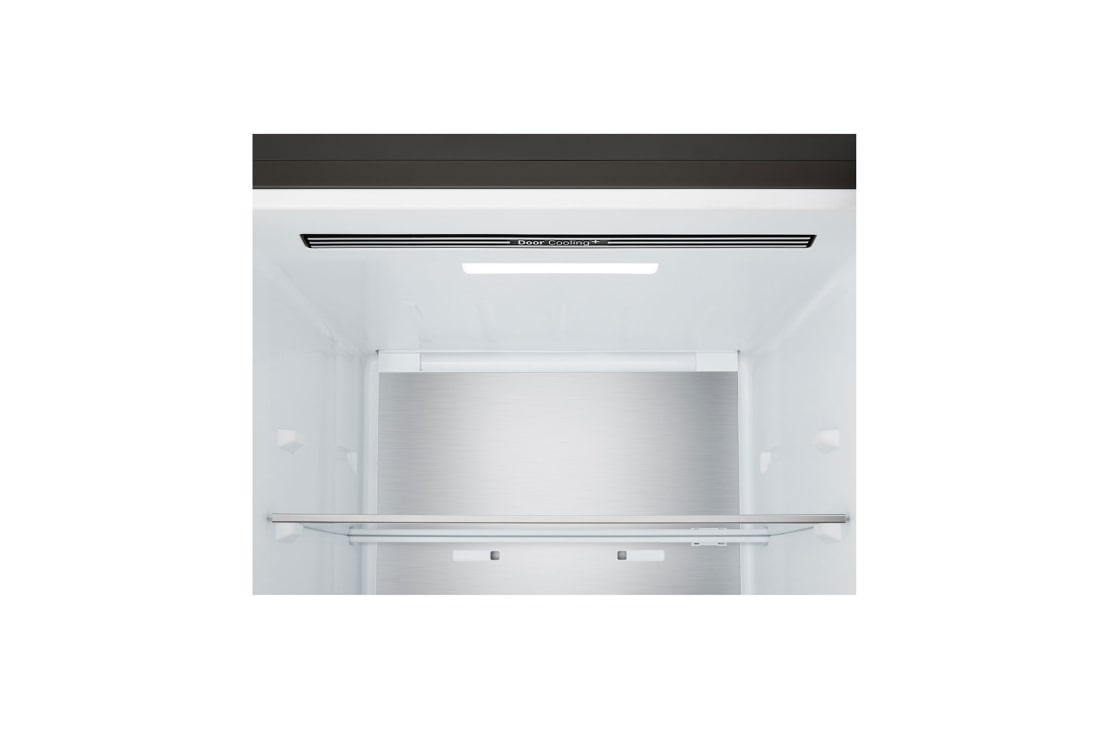 LG külmik sügavkülmikuga põhjas | 2.03m | 375L | Hõbedane | B klass | DoorCooling+™ | Fresh Converter+™, door open with food, GBBS726BPY, thumbnail 8