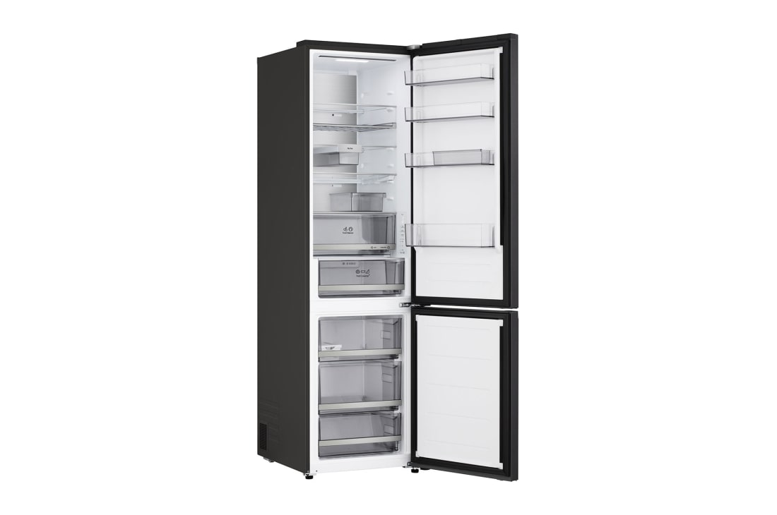 LG külmik sügavkülmikuga põhjas | 2.03m | 375L | Hõbedane | B klass | DoorCooling+™ | Fresh Converter+™, left titled view, GBBS726BPY, thumbnail 13