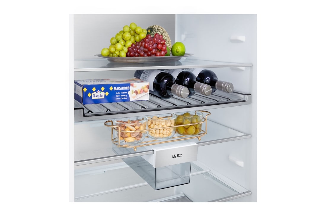 LG külmik sügavkülmikuga põhjas | 2.03m | 375L | Hõbedane | C klass | DoorCooling+™ | Fresh Converter+™, drawer, GBBS726CMB, thumbnail 8