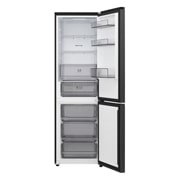 LG külmik sügavkülmikuga põhjas | 1.86m | 333L | Must | C klass | DoorCooling+™ | FRESHBalancer™, LG alumine sügavkülmaosa (GBBS726CMB) täielikult avatud uksega vaade, mis näitab külmiku ja sügavkülmiku sektsioone, GBBSJ1CCEP, thumbnail 2