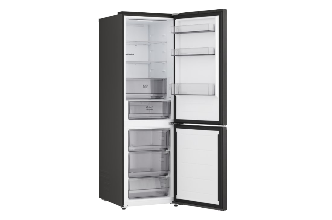 LG külmik sügavkülmikuga põhjas | 1.86m | 333L | Must | C klass | DoorCooling+™ | FRESHBalancer™, LG külmik-sügavkülmiku (GBBS726CMB) eestvaade, kus on näha DoorCooling+™ õhuava, GBBSJ1CCEP, thumbnail 8