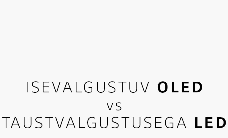 4K OLED- ja 8K LCD-ekraaniga telerite võrdlus külg külje kõrval