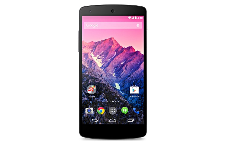 LG Kõigi aegade kõige õhem ja kiirem Nexuse nutitelefon, mis on varustatud uue operatsioonisüsteemiga Android™ 4.4, KitKat®., D821