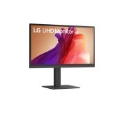 LG 27-tolline UltraFine UHD 4K IPS monitor, külgvaade -15 kraadi all, 27BA45U-B, thumbnail 3